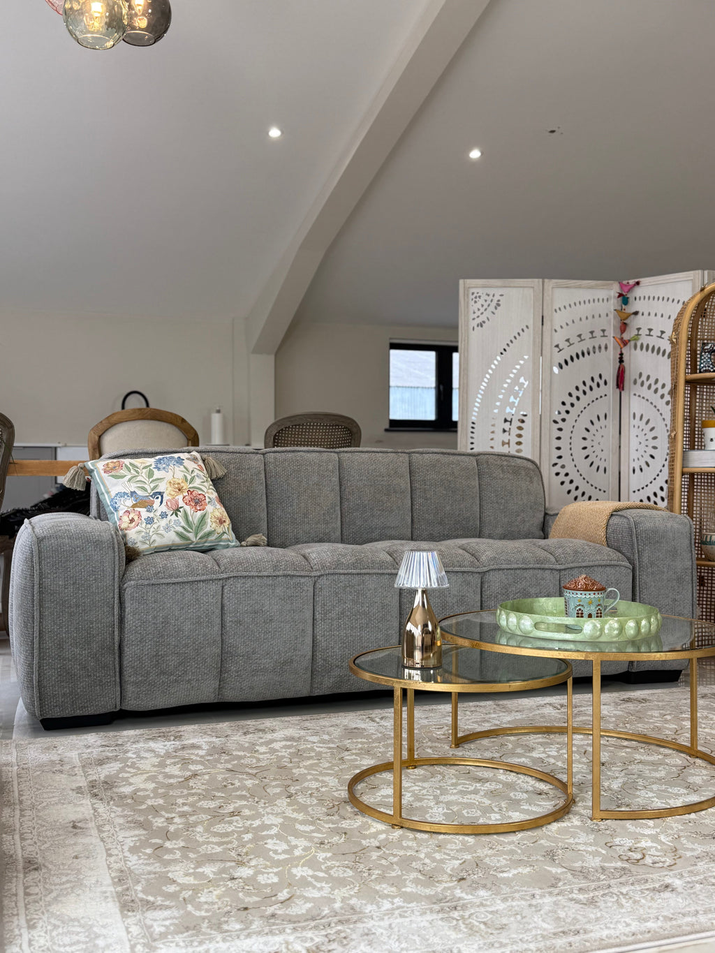 Paris Sofa 3 Seater Grey