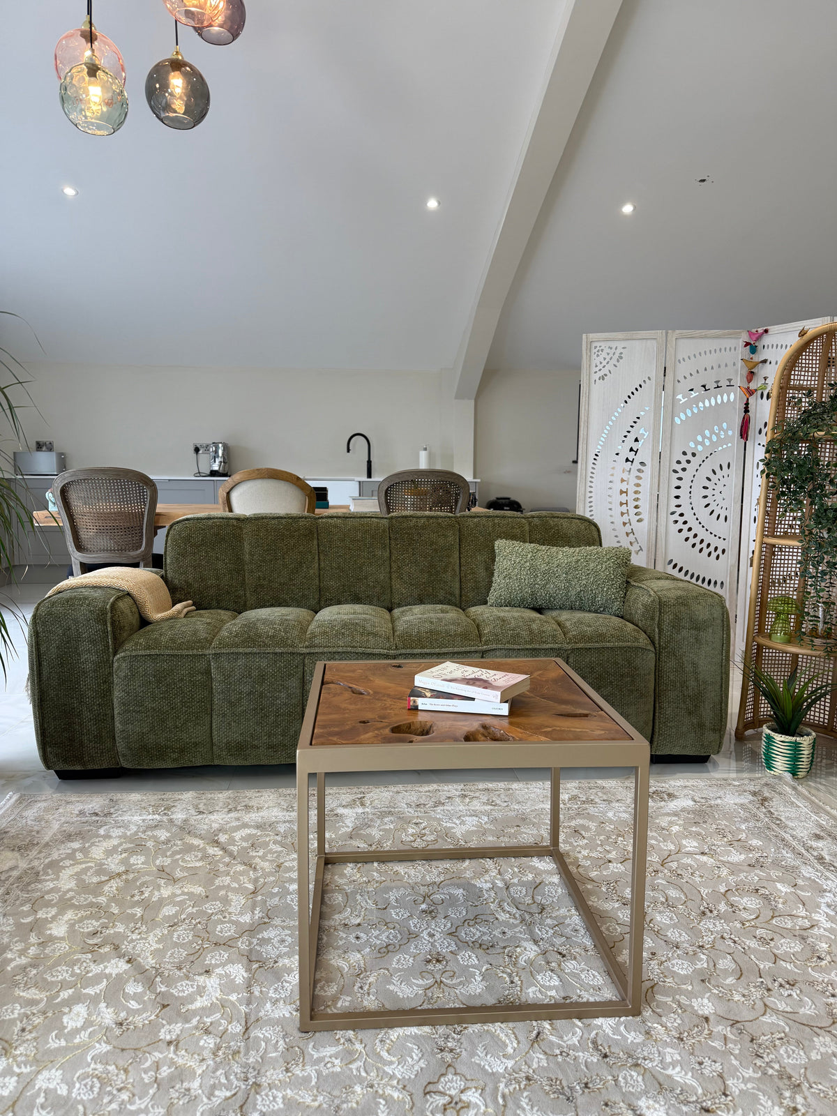 Paris Sofa 3 Seater Olive