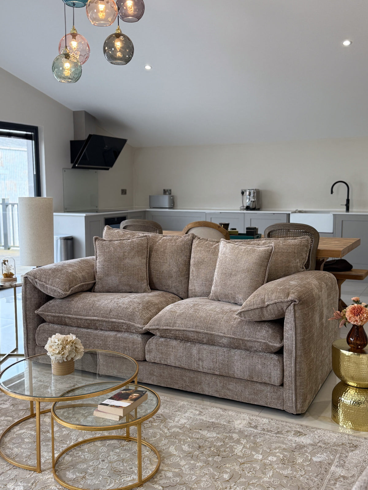 Solaya Sofa 3 Seater Beige
