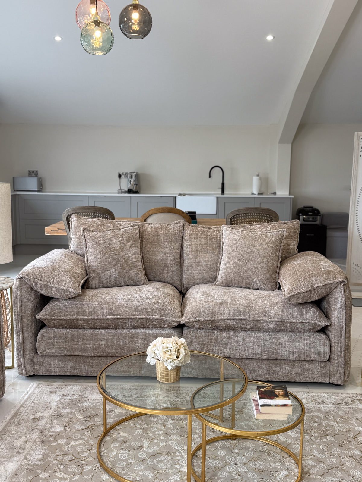 Solaya Sofa 3 Seater Beige