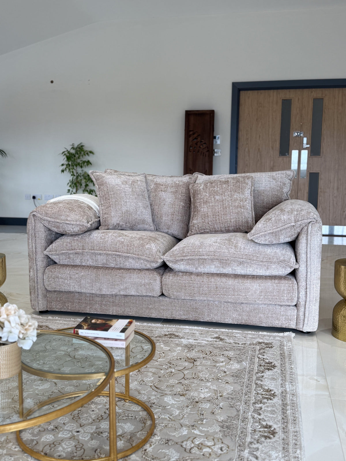 Solaya Sofa 2 Seater Beige