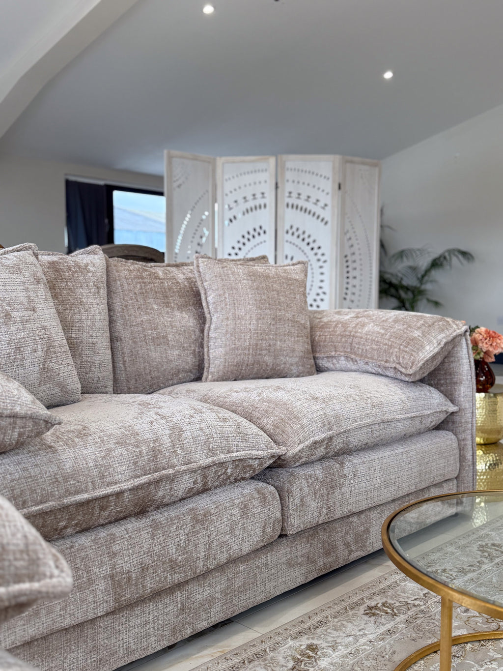 Solaya Sofa 3 Seater Beige