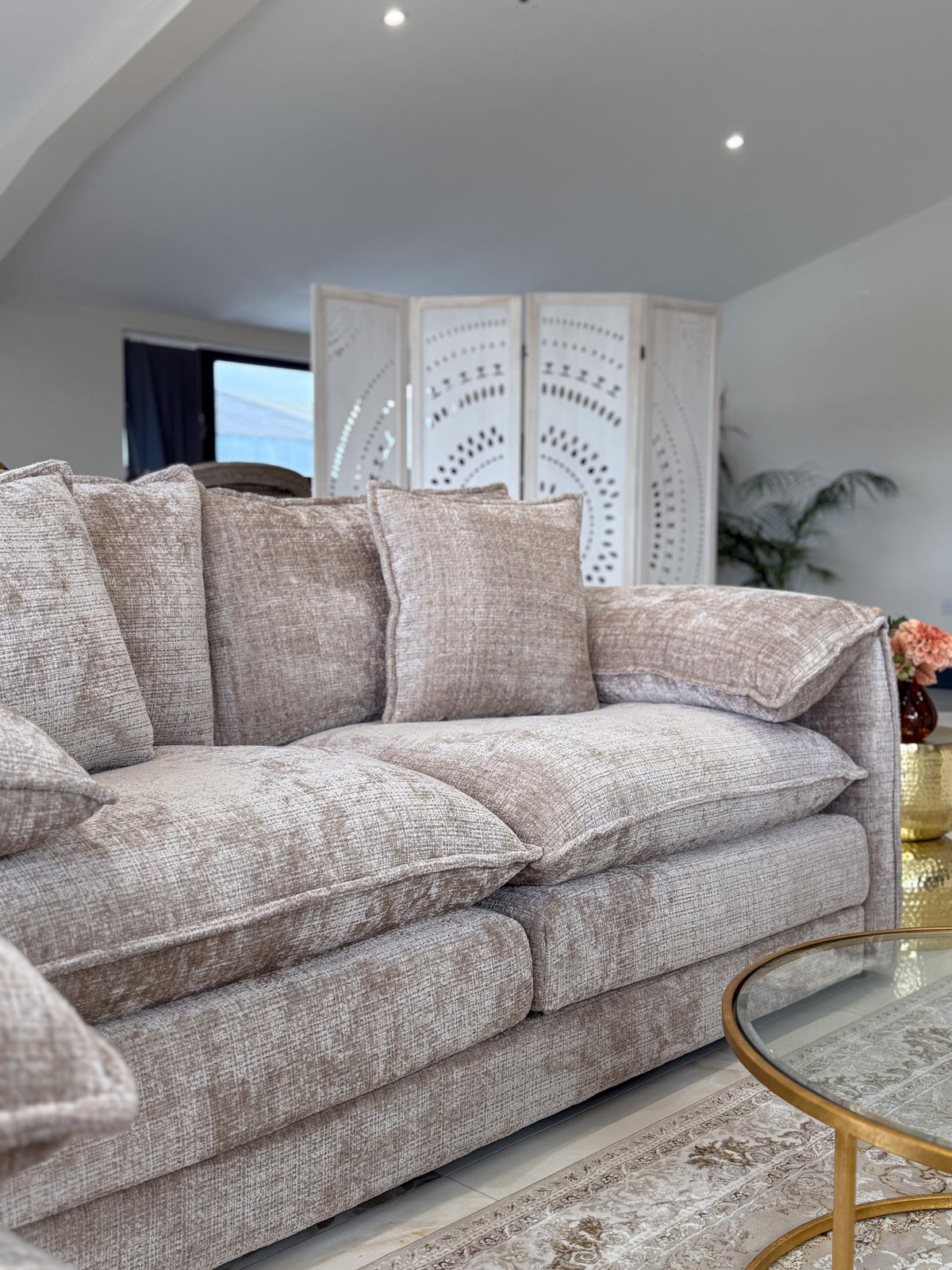 Solaya Sofa 3 Seater Beige