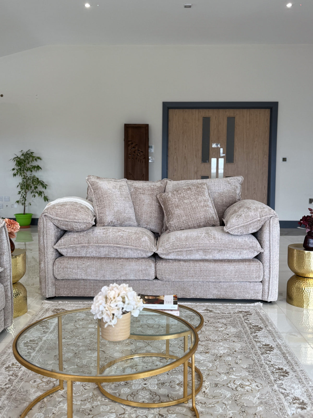 Solaya Sofa 2 Seater Beige