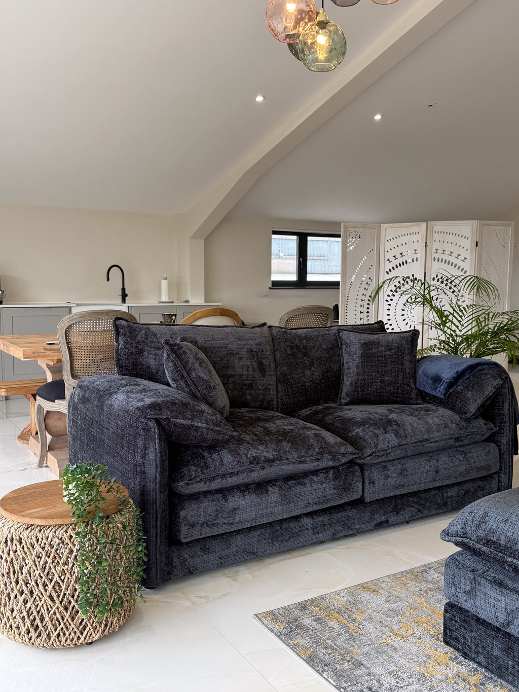 Solaya Sofa 3 Seater Black
