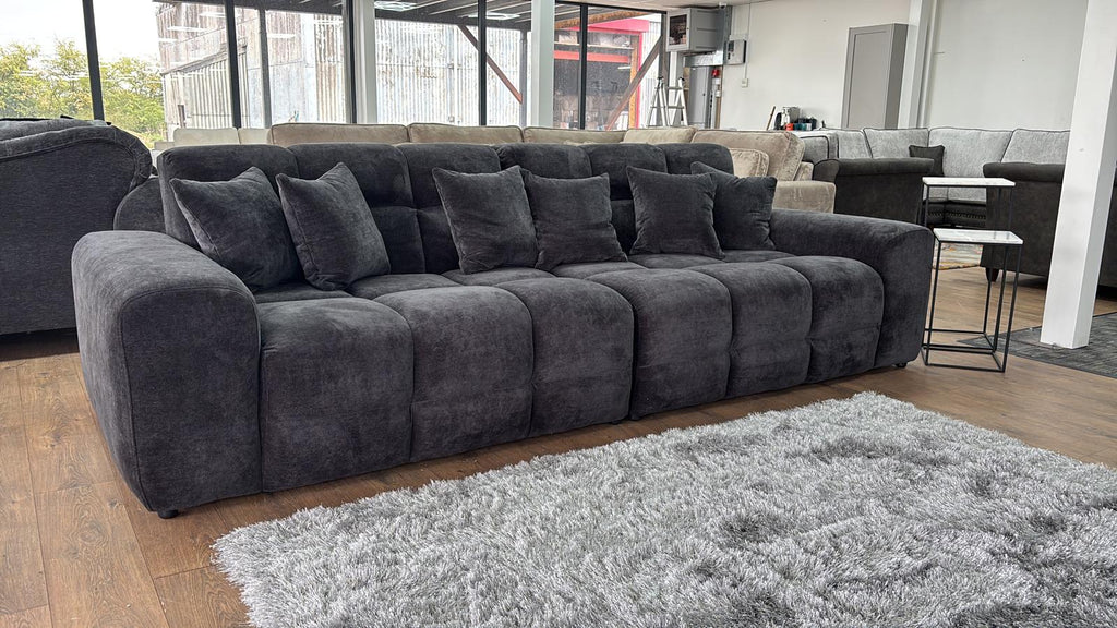 Jacob Sofa 4 Seater Black