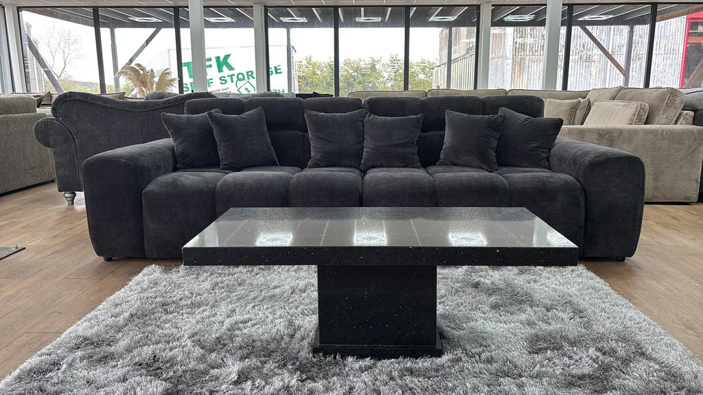 Jacob Sofa 4 Seater Black