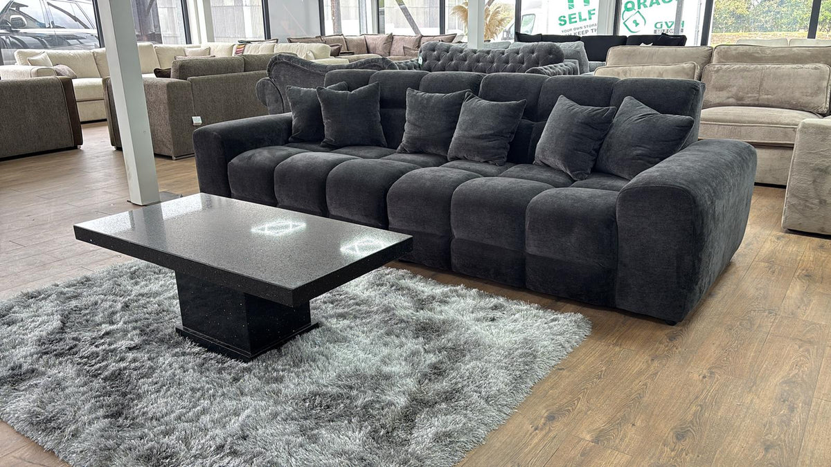 Jacob Sofa 4 Seater Black