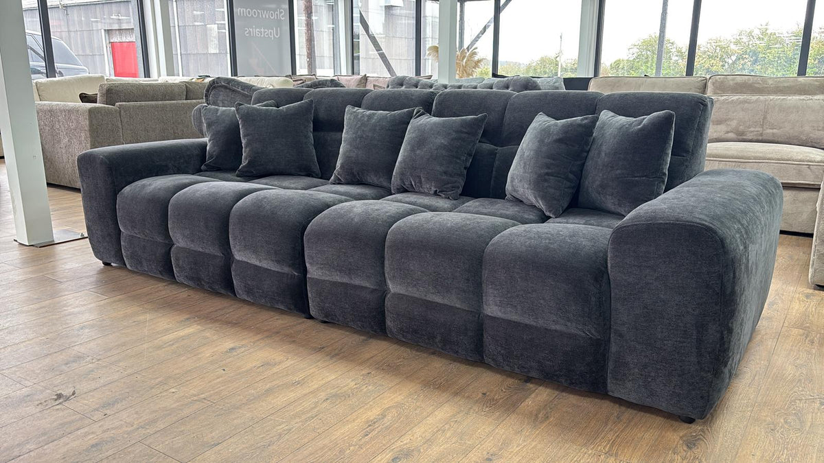 Jacob Sofa 4 Seater Black