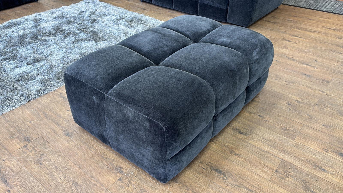 Jacob Sofa Footstool Black