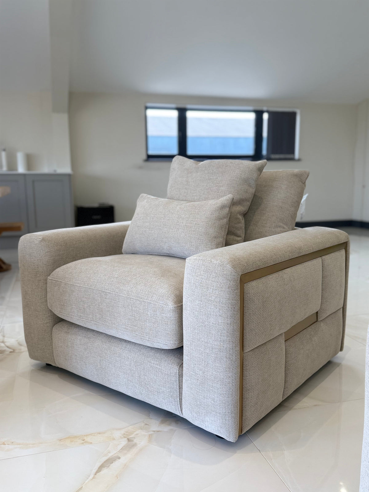 Jupiter Sofa Armchair Beige