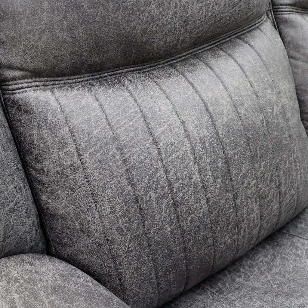 Leon Electric Recliner Sofa Grey 2 Seater