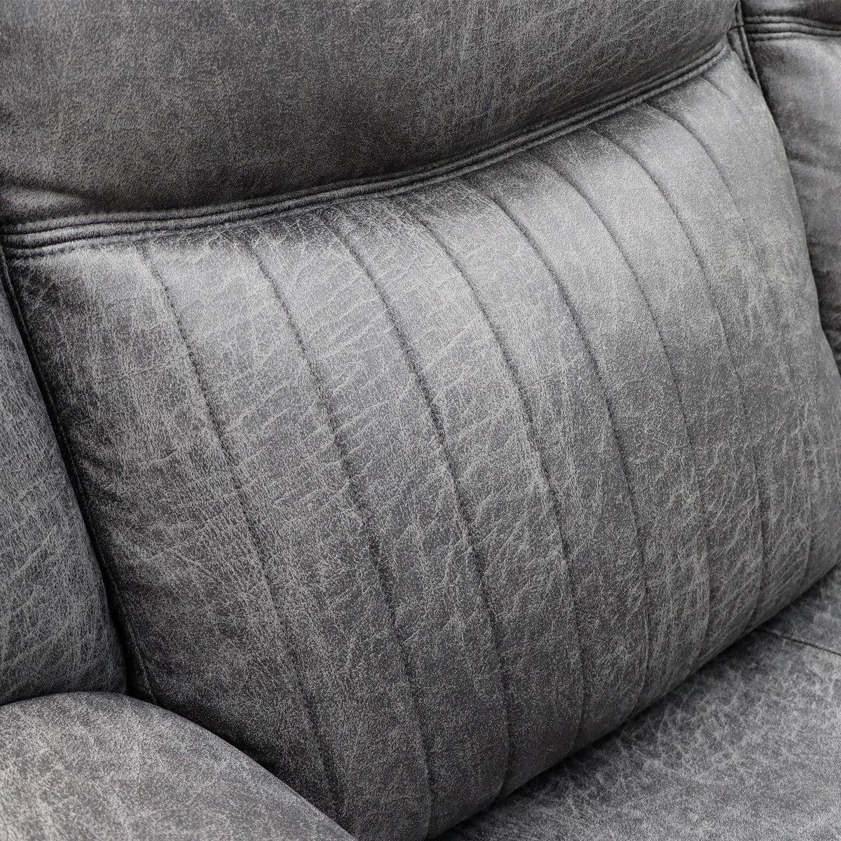 Leon Electric Recliner Sofa Grey 3 Seater