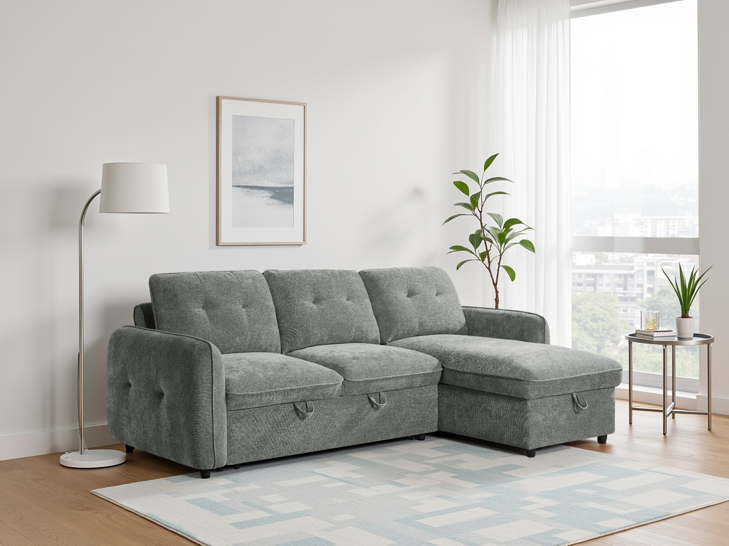 Moscow Sofabed Universal Corner Grey