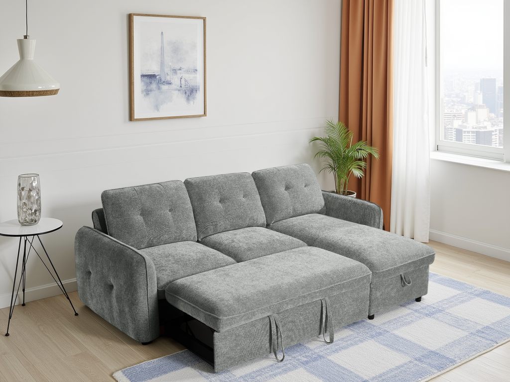 Moscow Sofabed Universal Corner Grey