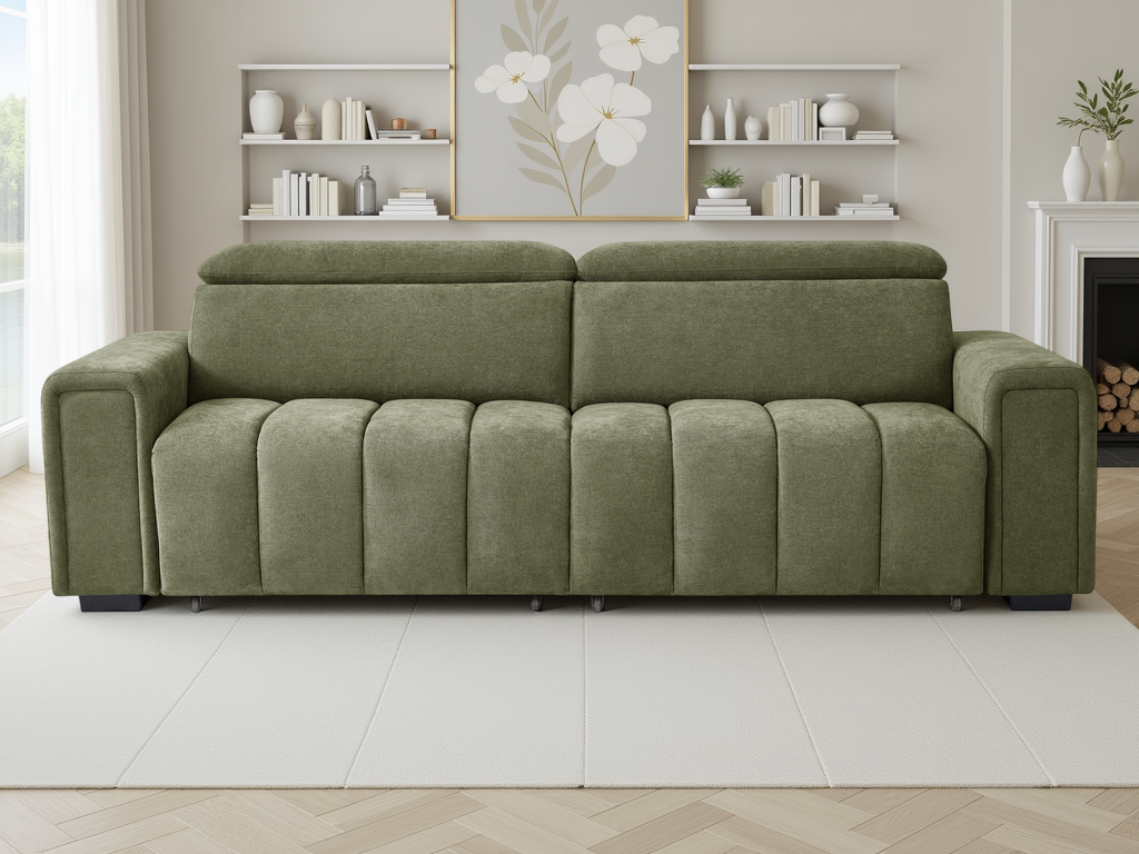 Molly Electric Sofabed 3 Seater Green