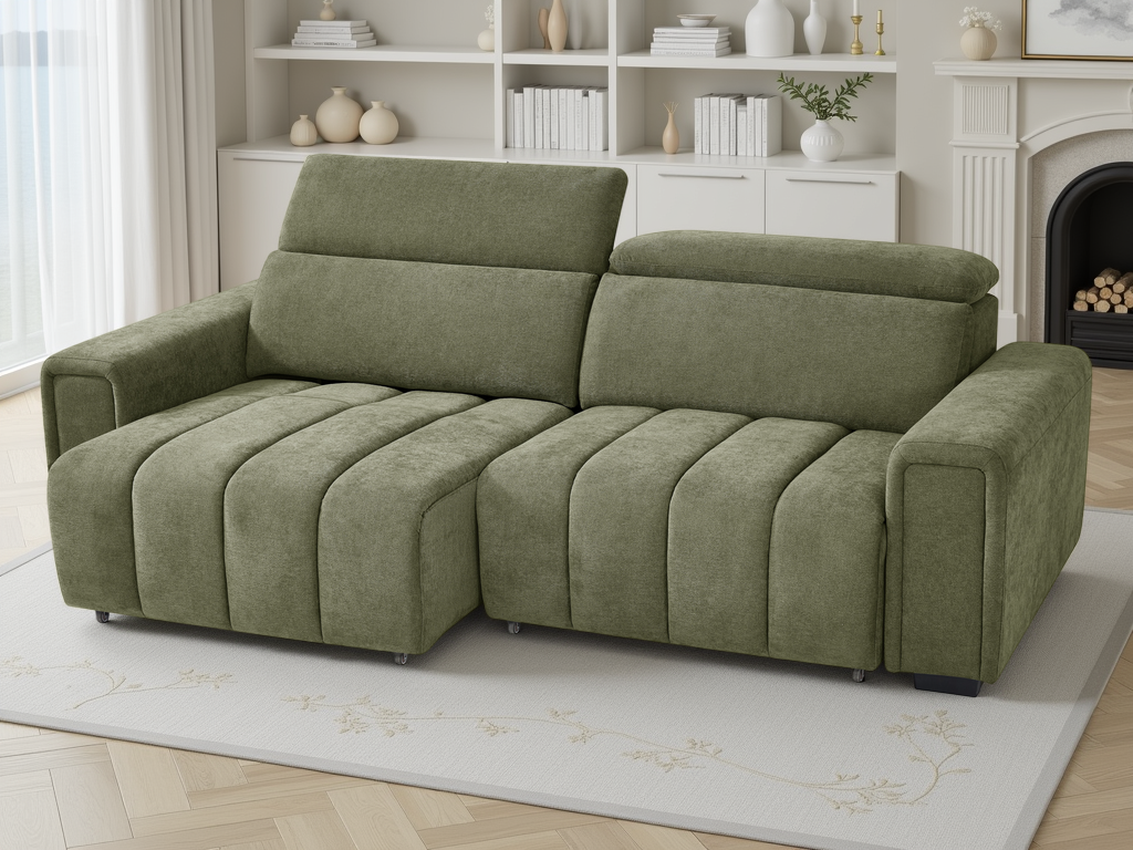 Molly Electric Sofabed 3 Seater Green