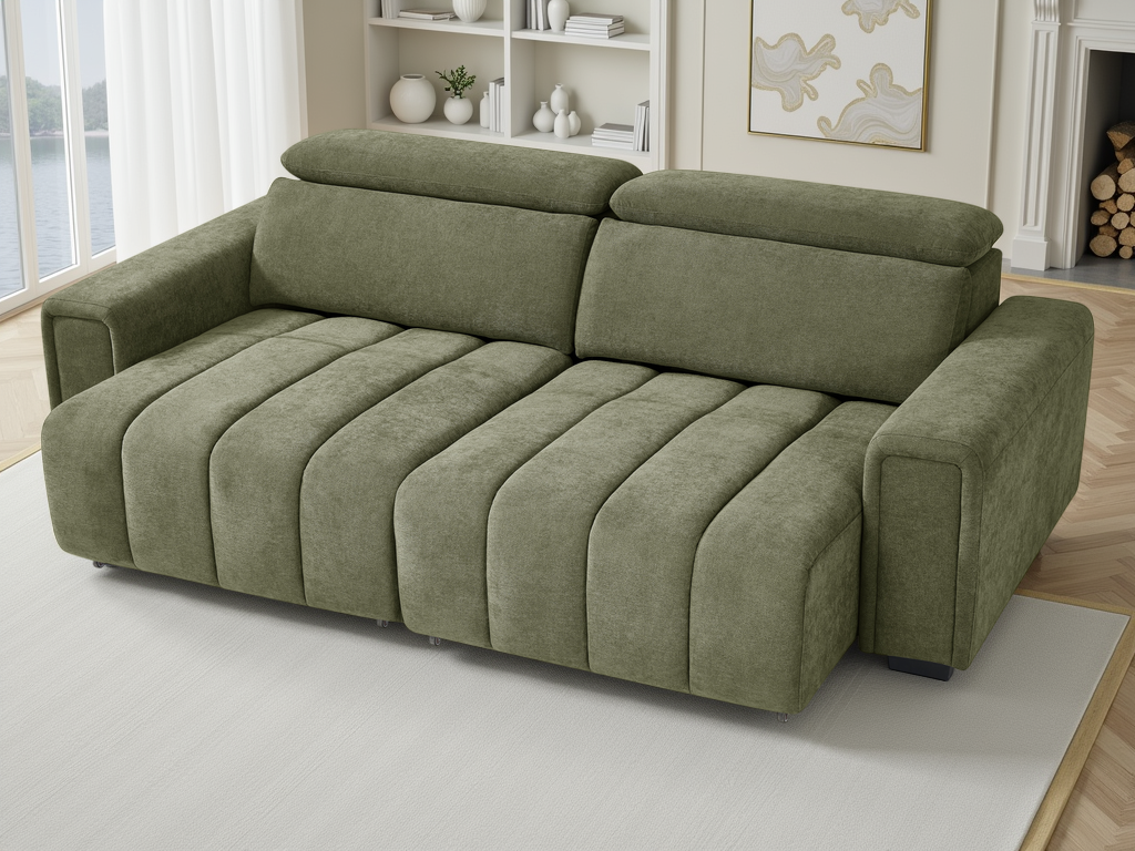 Molly Electric Sofabed 3 Seater Green