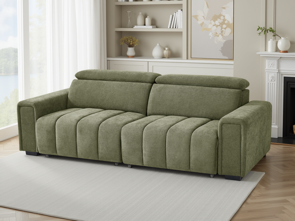 Molly Electric Sofabed 3 Seater Green