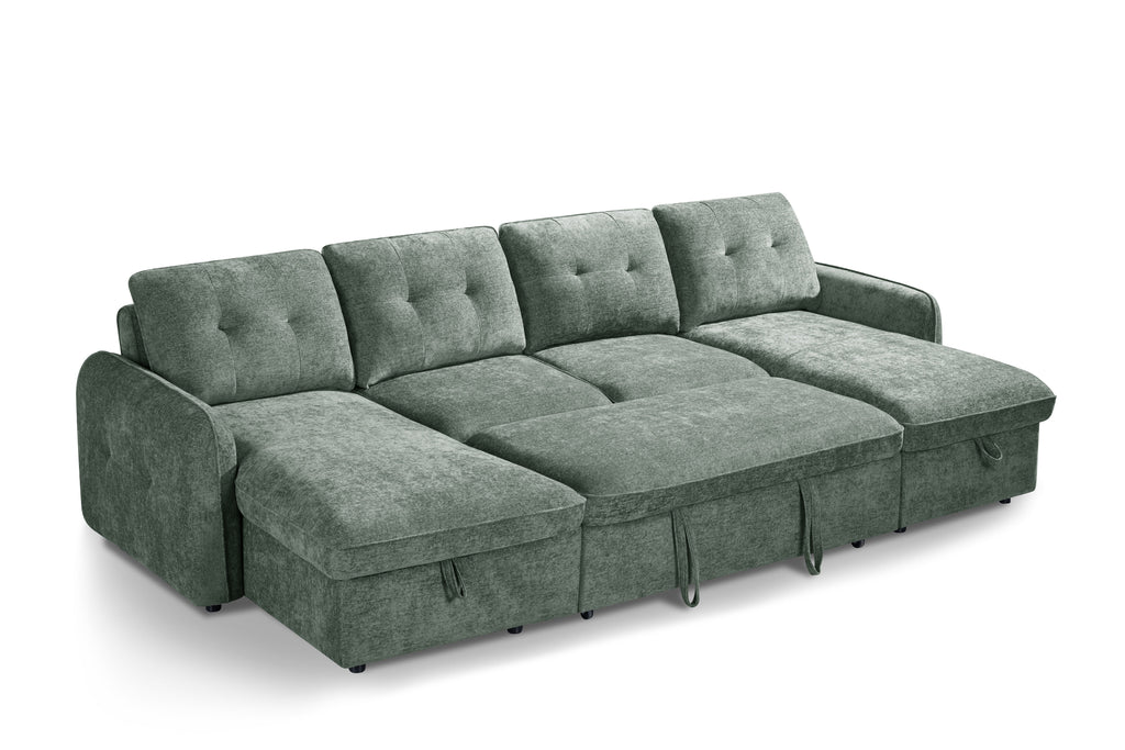 Moscow Sofabed U Shape Corner Green