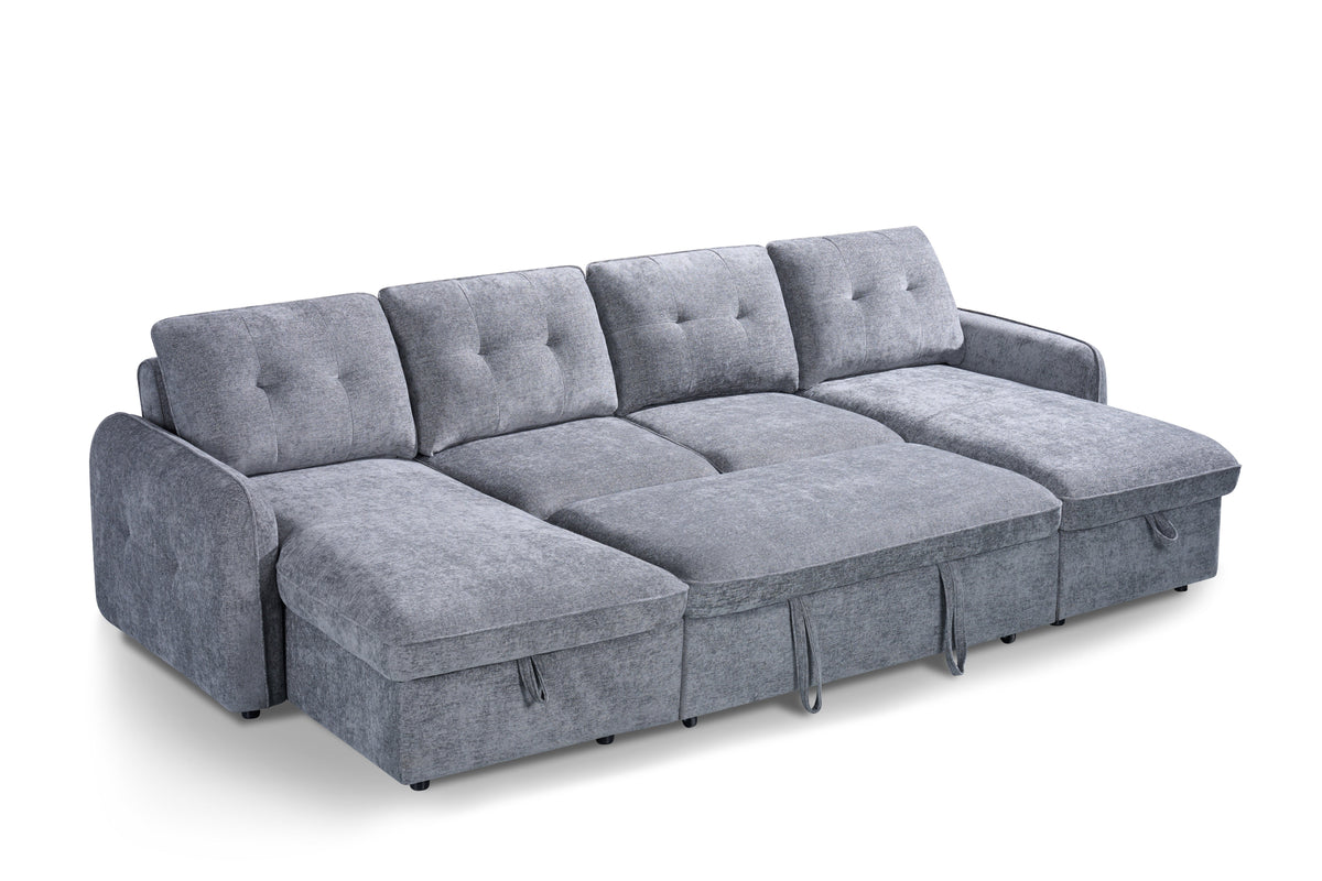 Moscow Sofabed U Shape Corner Grey