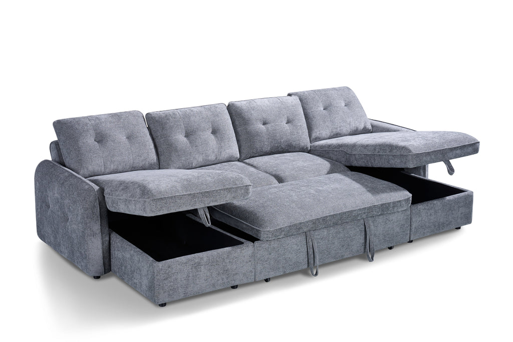Moscow Sofabed U Shape Corner Grey