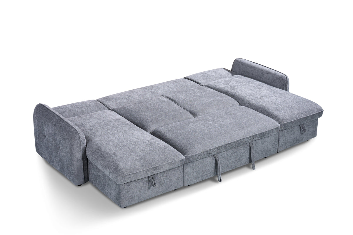 Moscow Sofabed U Shape Corner Grey