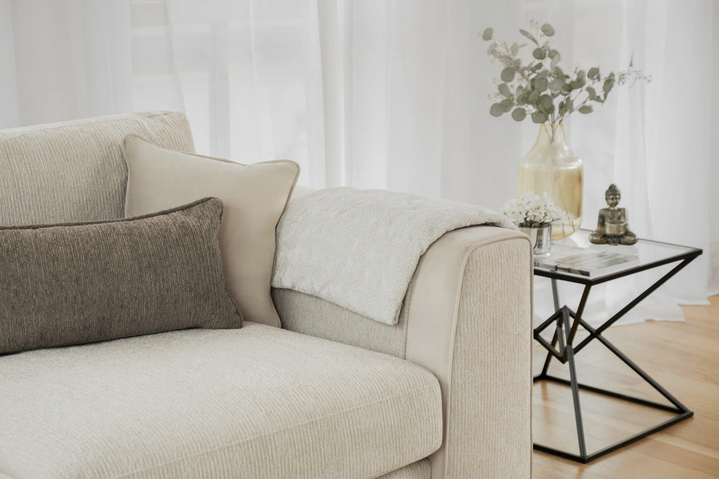 Naples Sofa Large Corner Beige