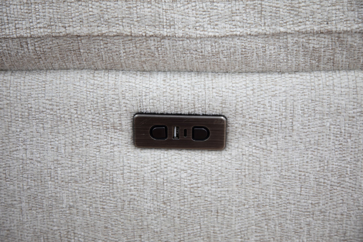 Owen Electric Recliner Sofa Large Corner Beige