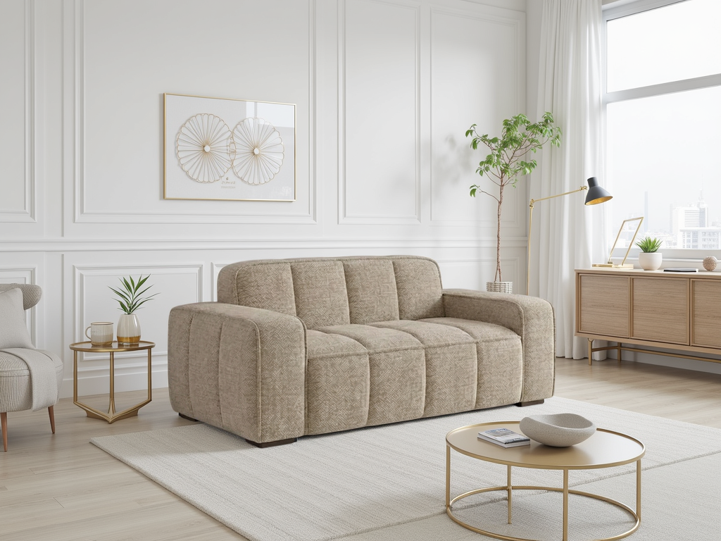 Paris Sofa 2 Seater Beige
