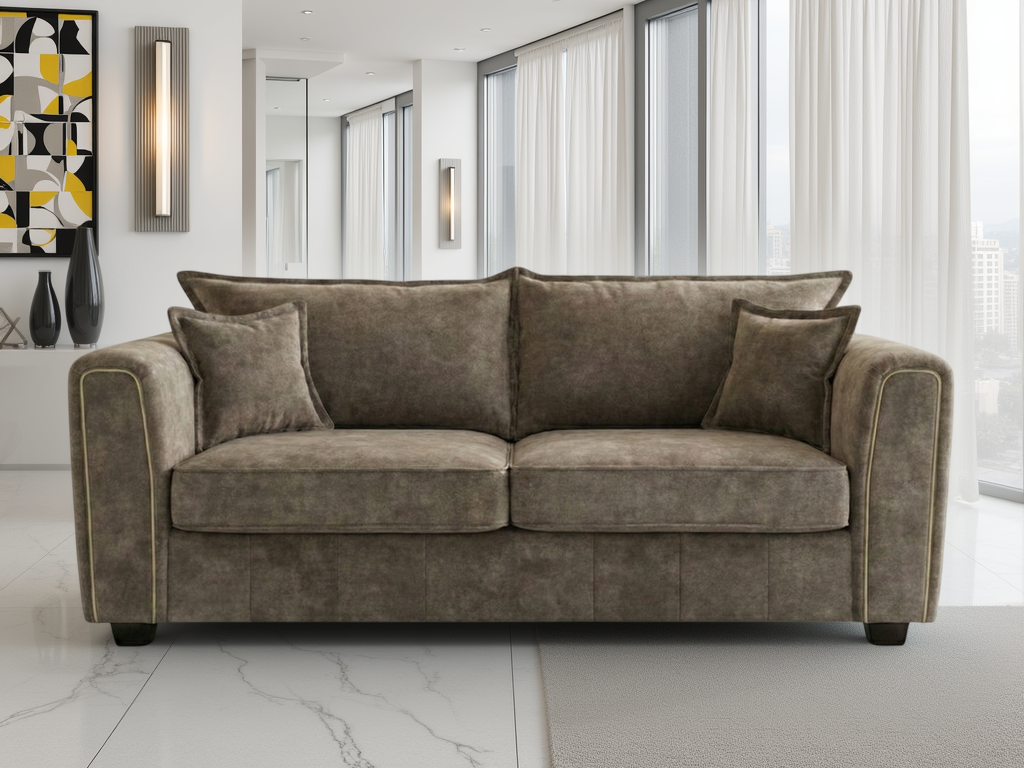 Serena Sofa 3 Seater Brown