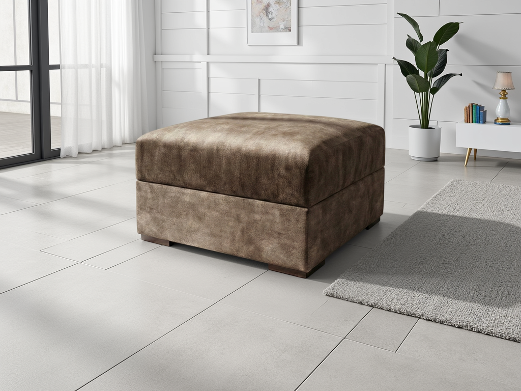 Serena Sofa Footstool Brown