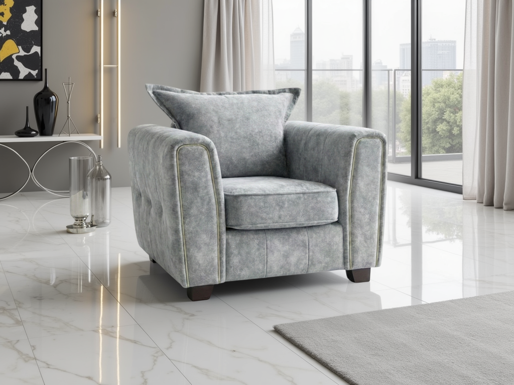 Serena Sofa Armchair Grey
