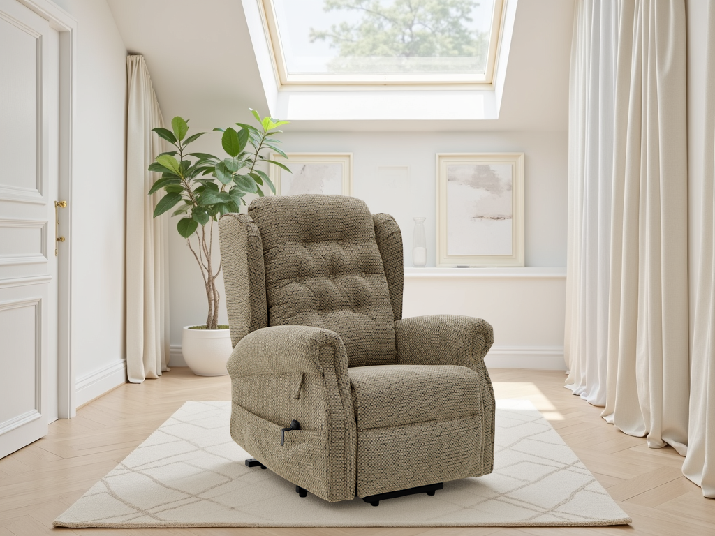 Sienna Rise and Recline Chair Brown