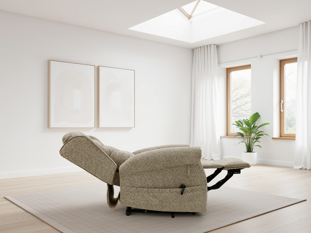 Sienna Rise and Recline Chair Brown