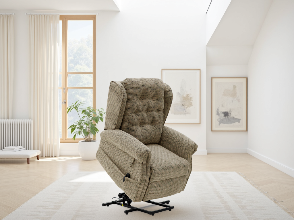 Sienna Rise and Recline Chair Brown