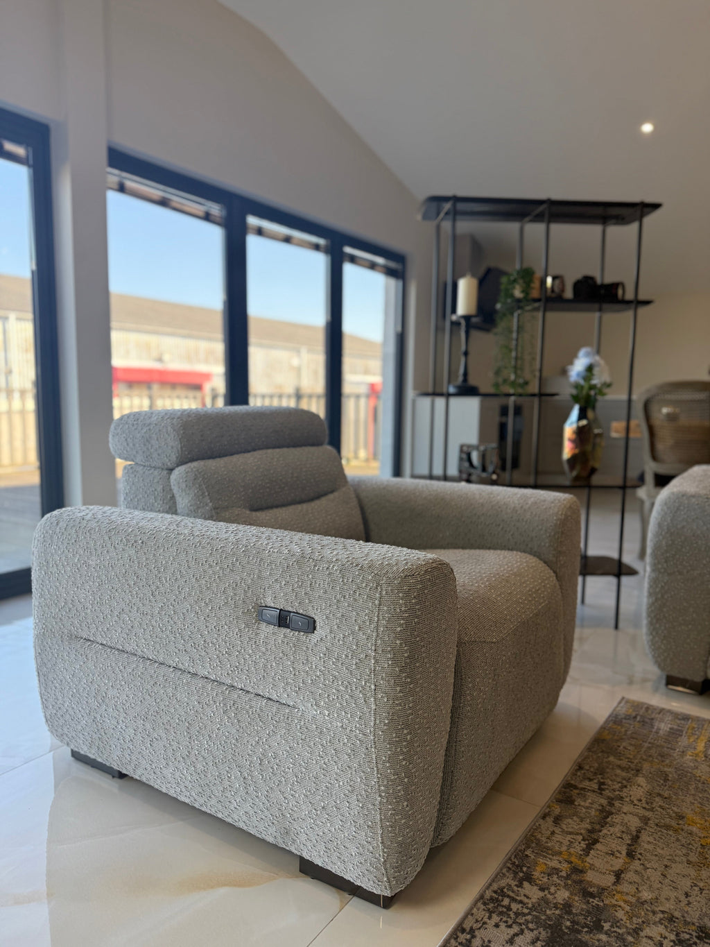 Tokyo Electric Recliner Armchair Grey