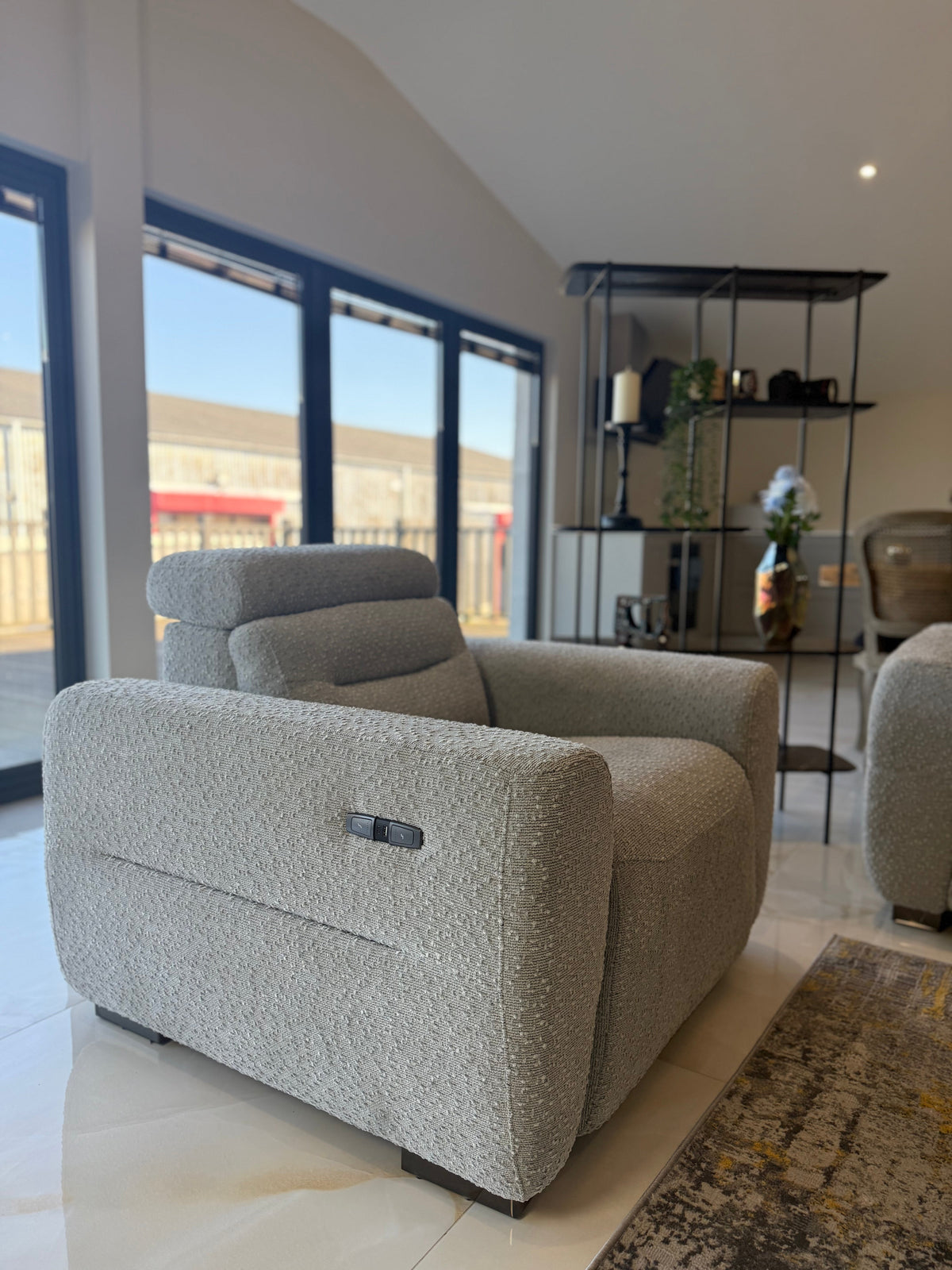 Tokyo Electric Recliner Armchair Grey