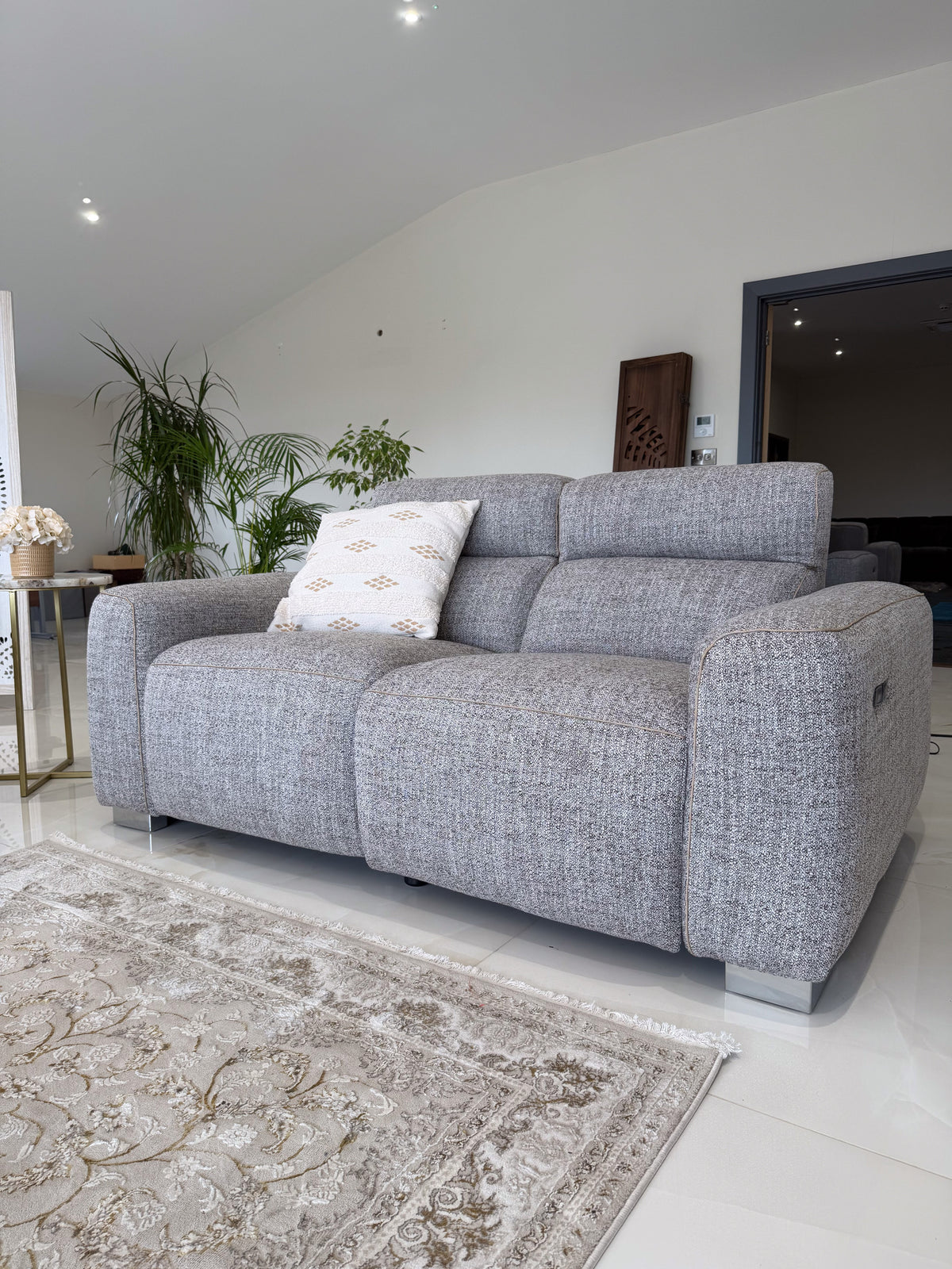 Toronto Electric Recliner 2 Seater Beige