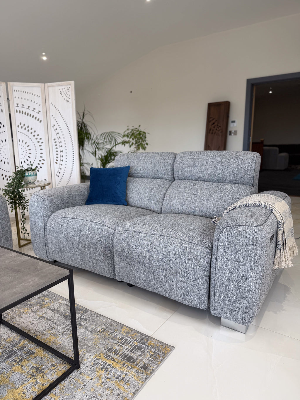 Toronto Electric Recliner 2 Seater Grey