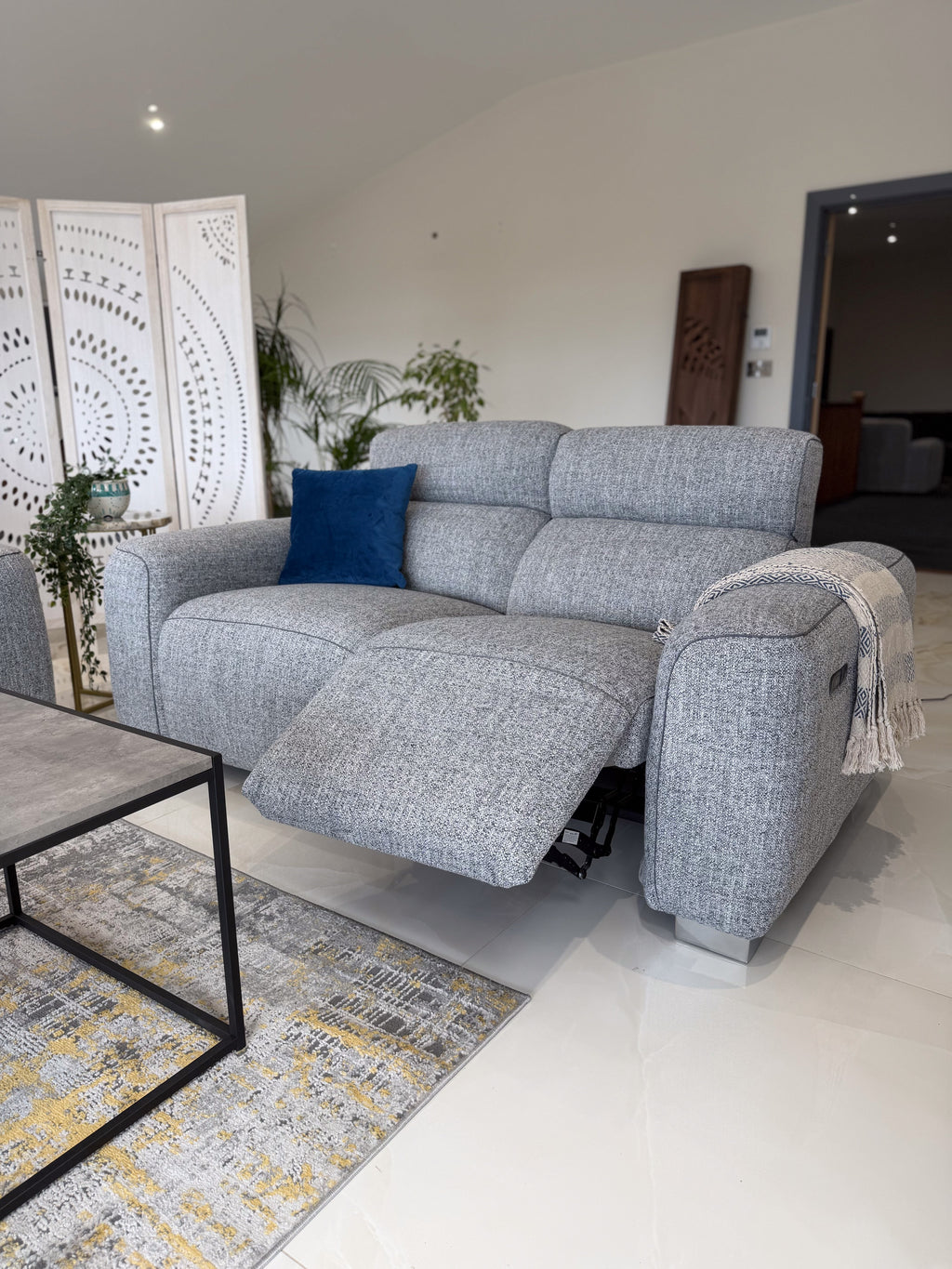 Toronto Electric Recliner 2 Seater Grey