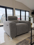 Toronto Electric Recliner Armchair Grey