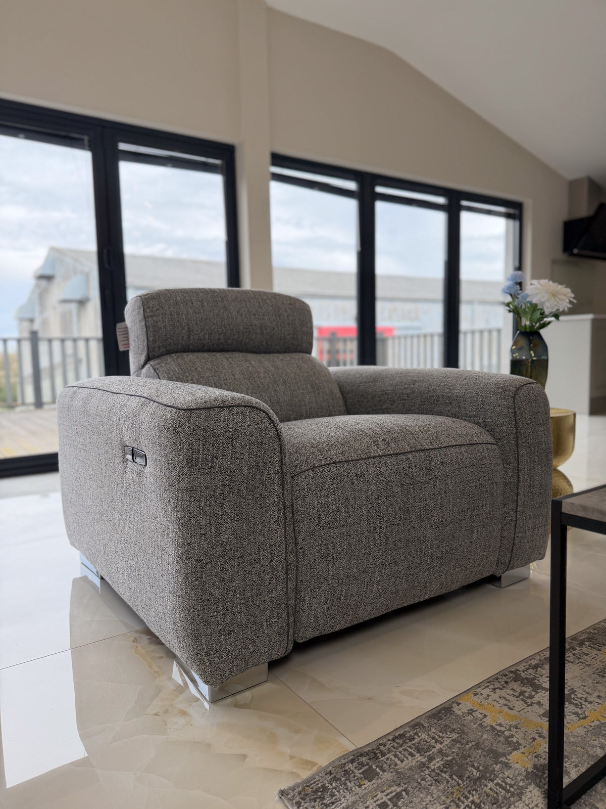 Toronto Electric Recliner Armchair Grey