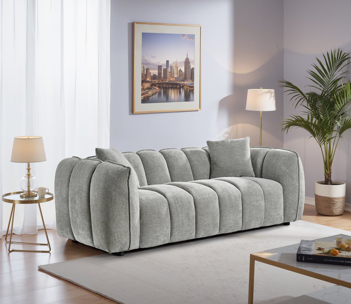 Venice Sofa 3 Seater Grey