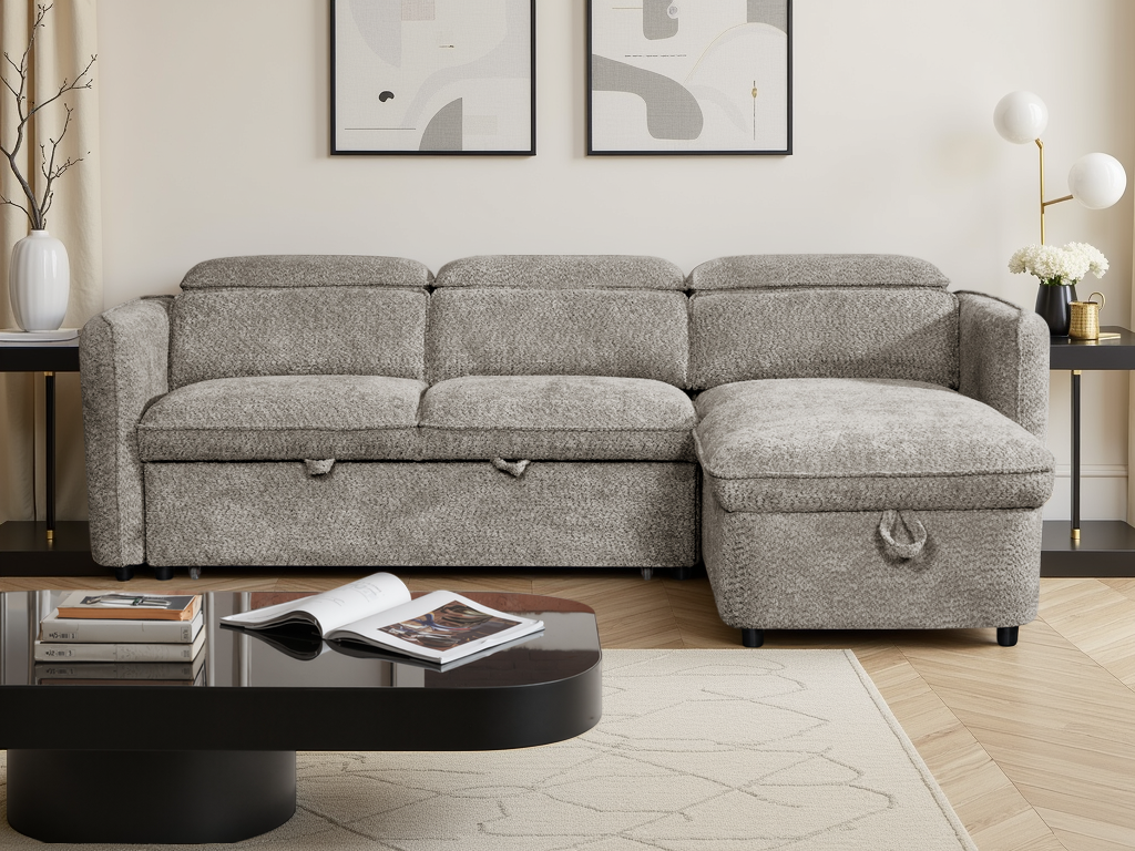 Capri Sofabed Universal Corner Grey