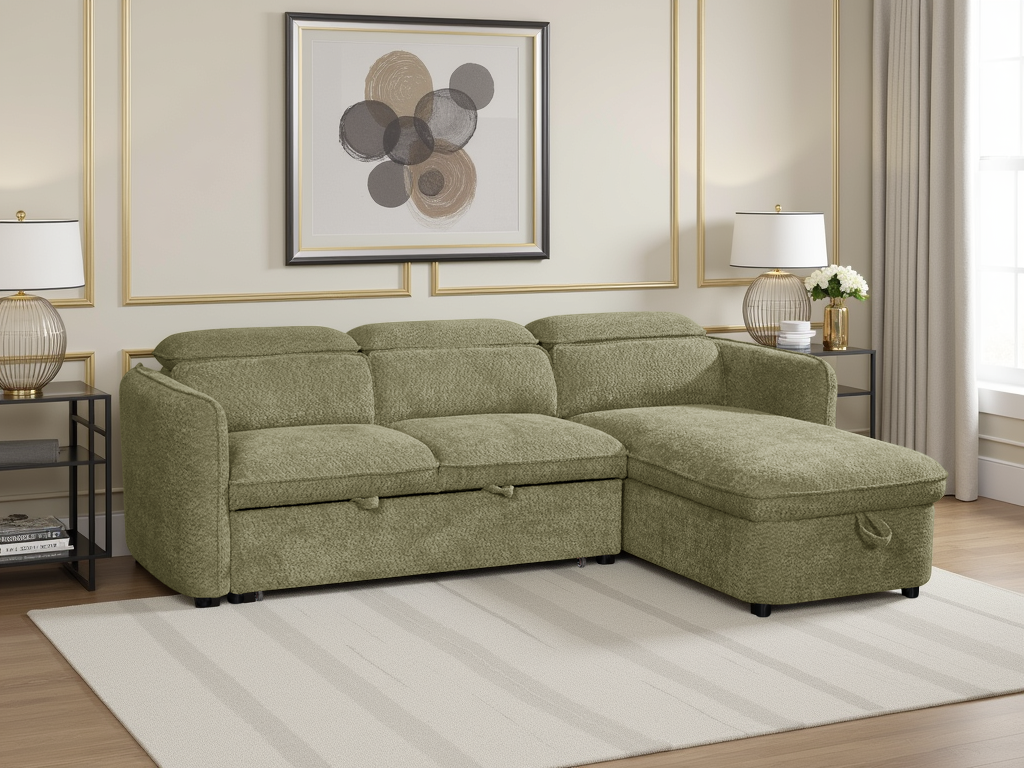 Capri Sofabed Universal Corner Green