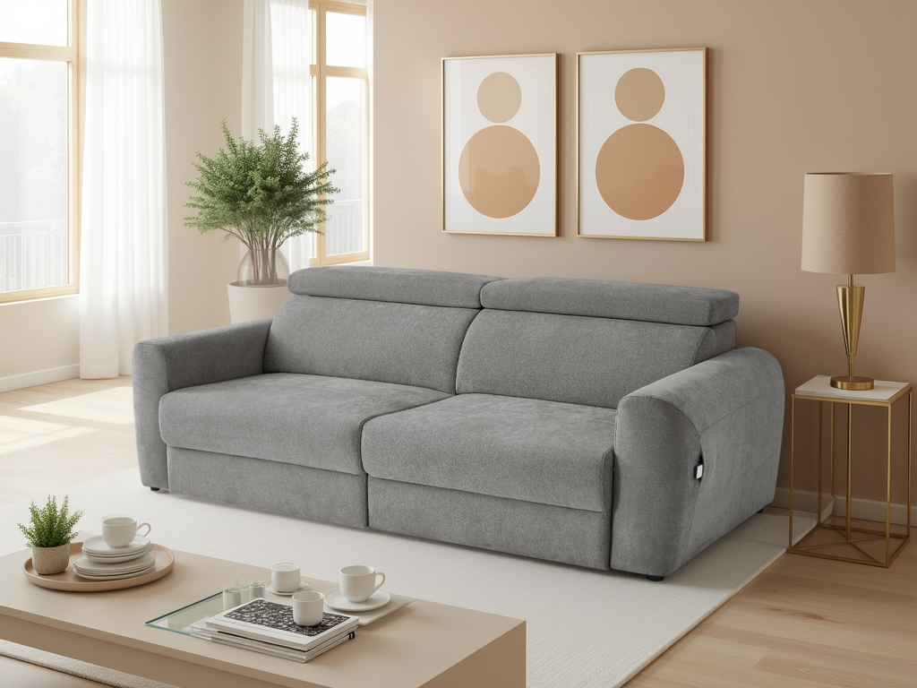 Dakota Electric Sofabed 3 Seater Grey