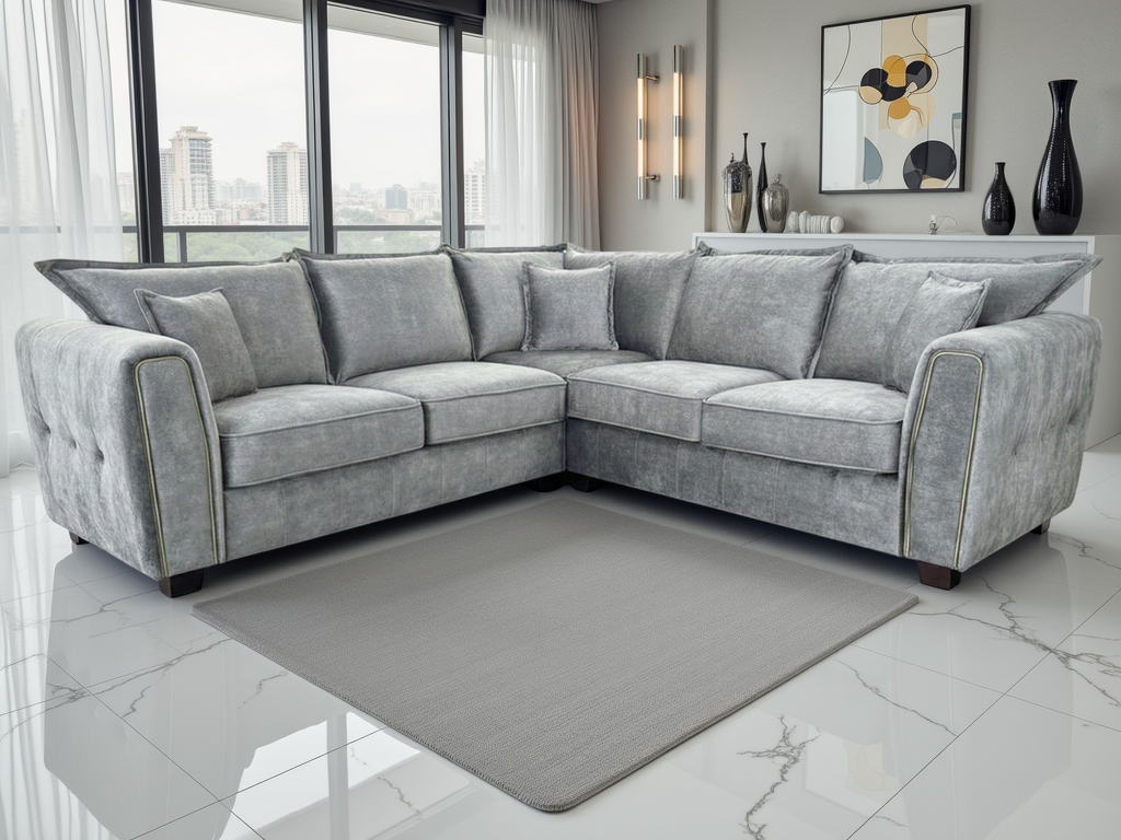 Serena Sofa Large Corner Grey