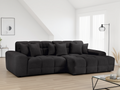 Jacob Sofa Right Hand Facing Corner Black