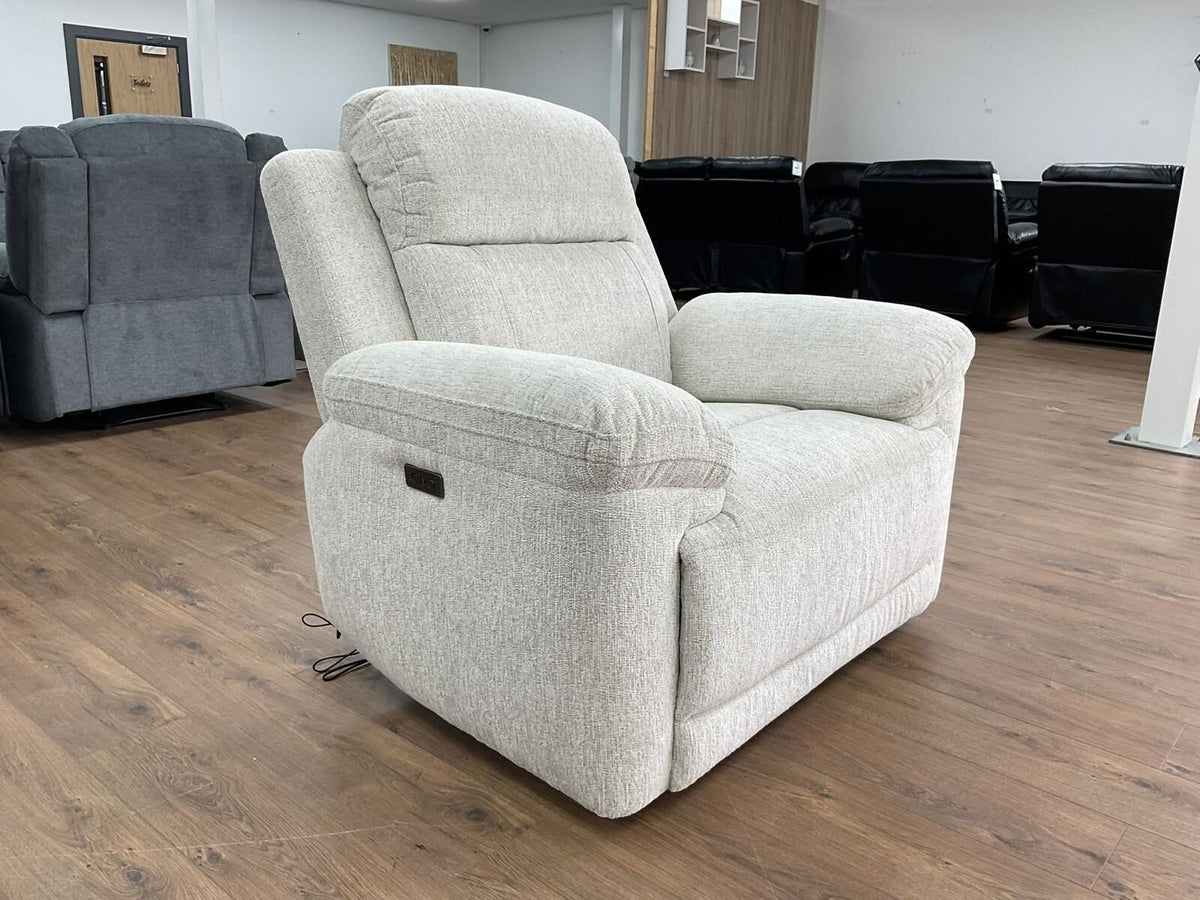 Owen Electric Recliner Sofa Armchair reclined, Beige